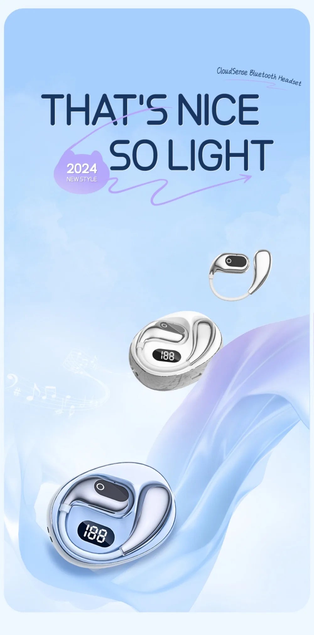 Ai Translation Bluetooth Headset 144 Languages Ai Two-Way Real Time Translators Earphone for ENC Business Wireless Headphones