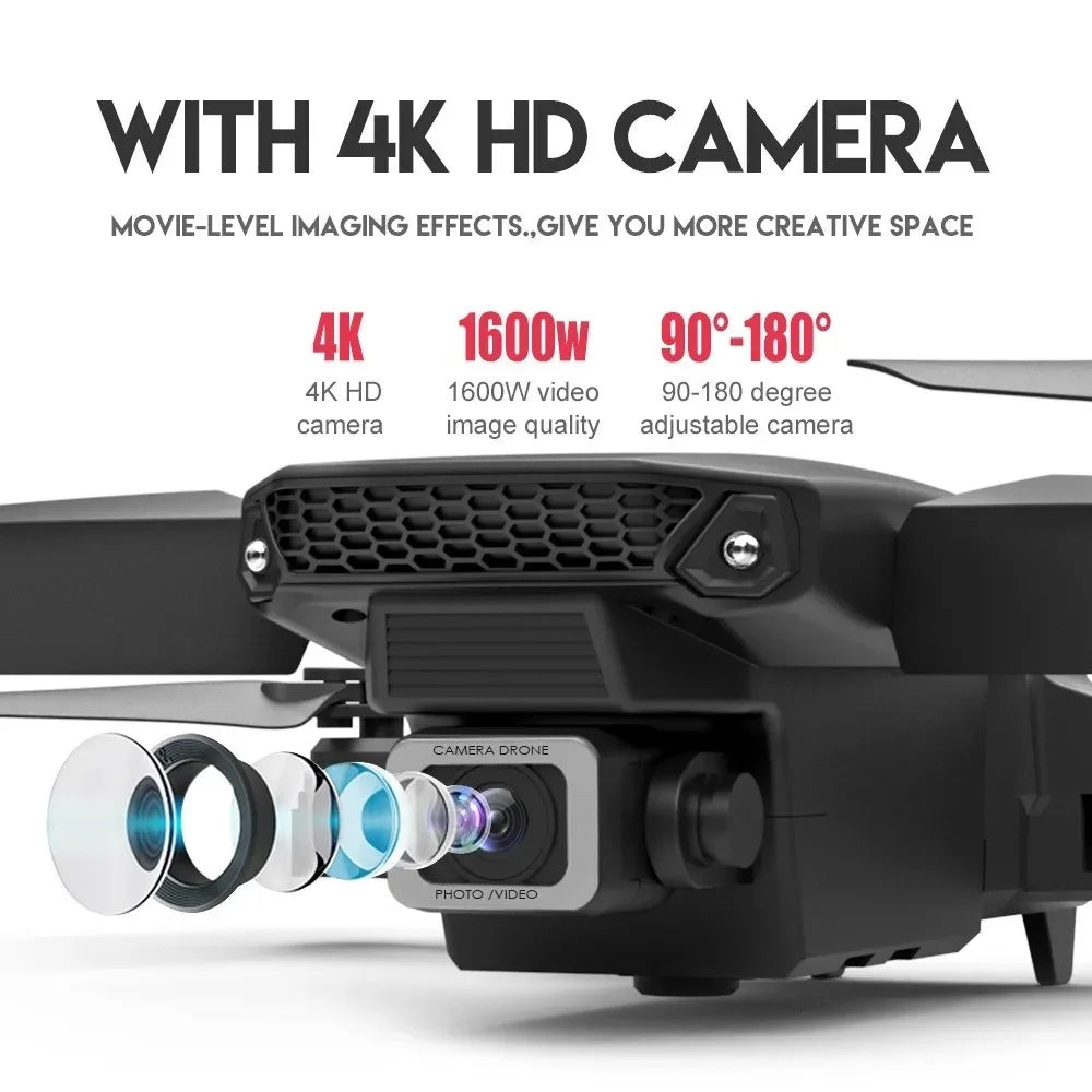Pro RC Drone 4K Professinal With 3 Battery 1080P