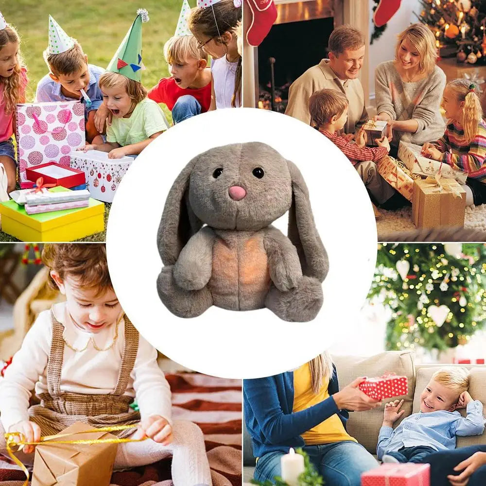 Breathing Bunny Plush Doll comforter Peaceful Music toy with Relieve tension and anxiety for baby Bunny Conciliate sleeping time