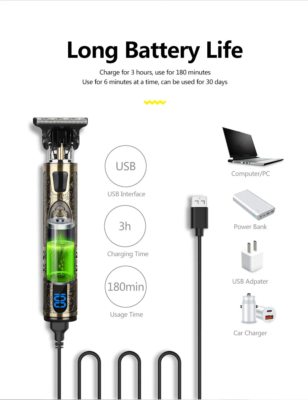 Electric Hairdresser Clipper - Top-Rated Precision Trimmer for Men