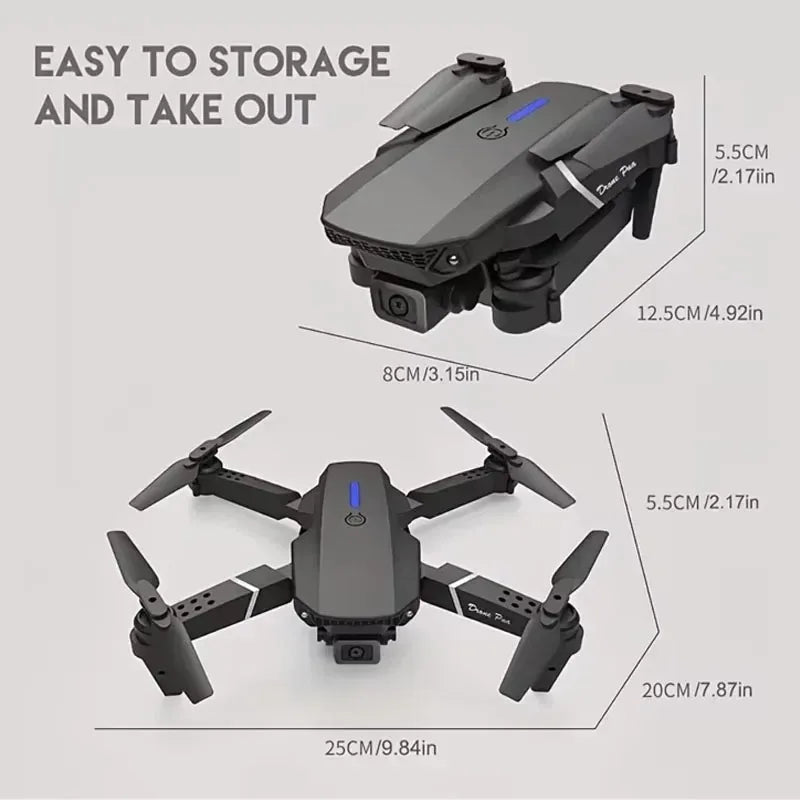 Pro RC Drone 4K Professinal With 3 Battery 1080P