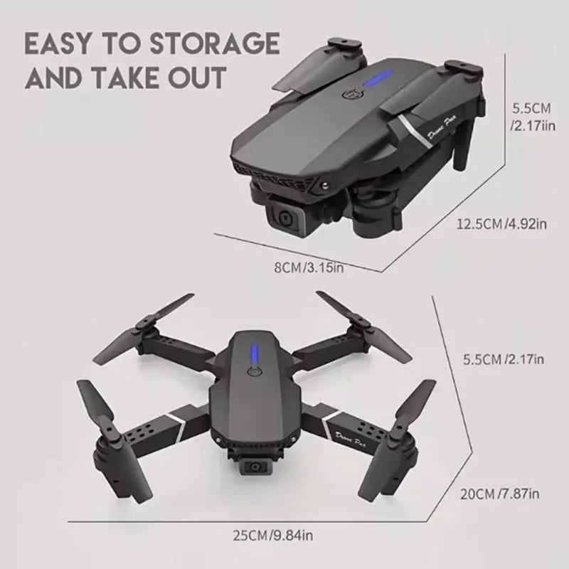 Pro RC Drone 4K Professinal With 3 Battery 1080P