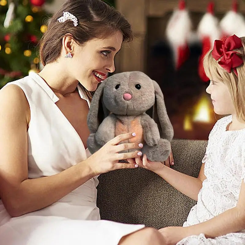 Breathing Bunny Plush Doll comforter Peaceful Music toy with Relieve tension and anxiety for baby Bunny Conciliate sleeping time