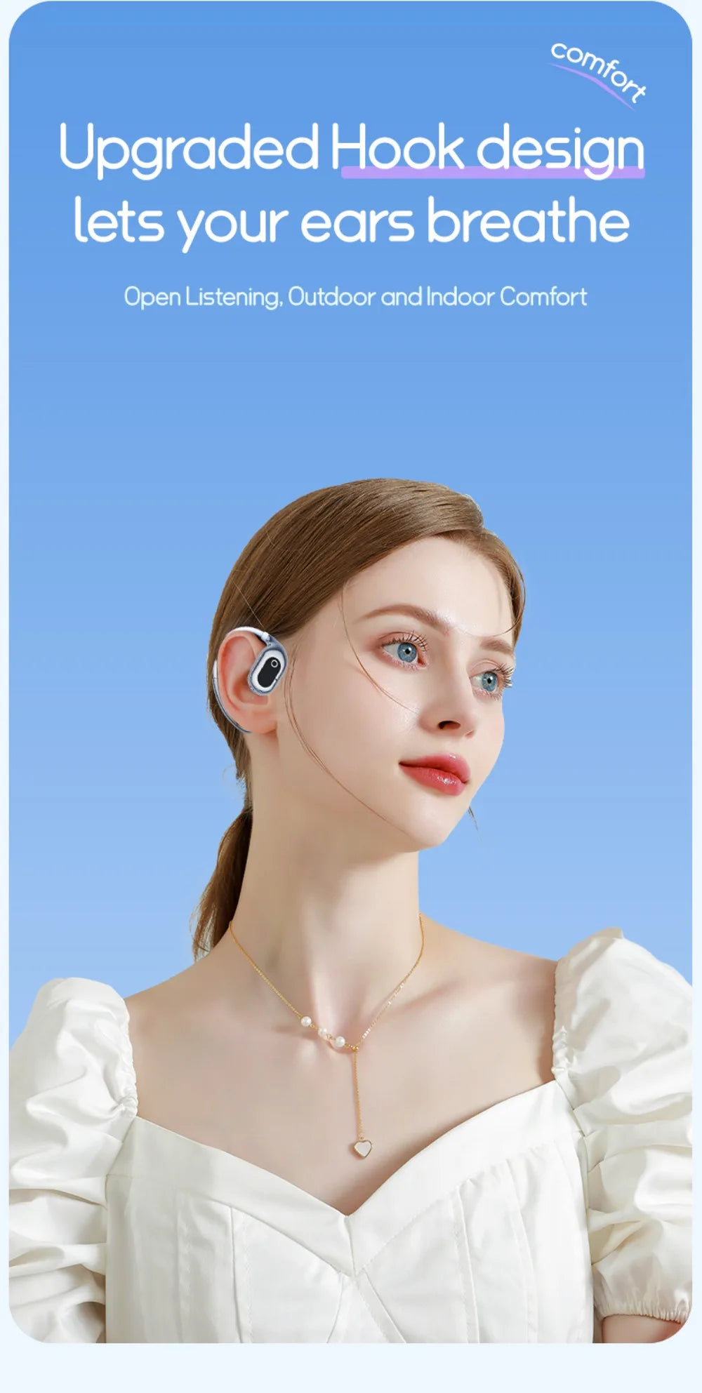 Ai Translation Bluetooth Headset 144 Languages Ai Two-Way Real Time Translators Earphone for ENC Business Wireless Headphones