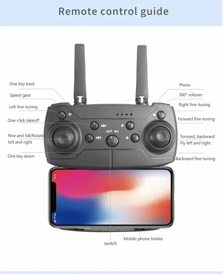 Pro RC Drone 4K Professinal With 3 Battery 1080P