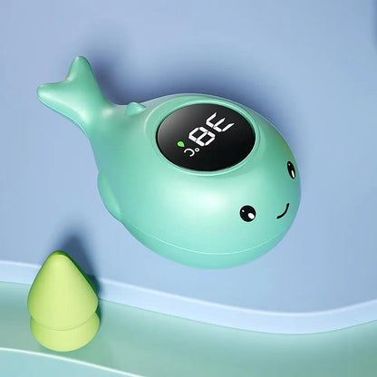 Whale Baby Bath Thermometer – Floating LED Water Temperature Monitor for Infant Safety