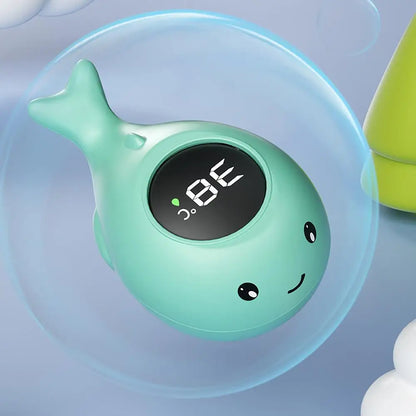 Whale Baby Bath Thermometer – Floating LED Water Temperature Monitor for Infant Safety