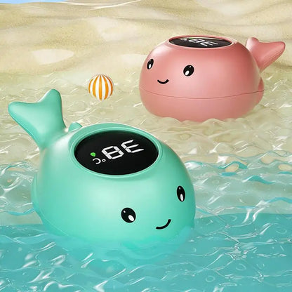 Whale Baby Bath Thermometer – Floating LED Water Temperature Monitor for Infant Safety