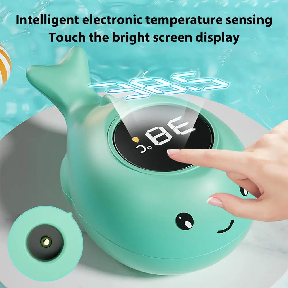 Whale Baby Bath Thermometer – Floating LED Water Temperature Monitor for Infant Safety