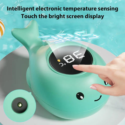 Whale Baby Bath Thermometer – Floating LED Water Temperature Monitor for Infant Safety