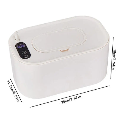 Portable Baby Wipe Warmer LED Digital Display Large Capacity Baby Wet Wipes Dispenser USB Powered Heating Adjustable Temperature
