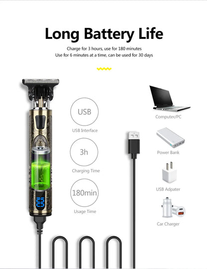 Electric Hairdresser Clipper - Top-Rated Precision Trimmer for Men