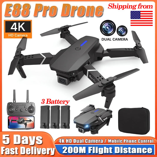 Pro RC Drone 4K Professinal With 3 Battery 1080P