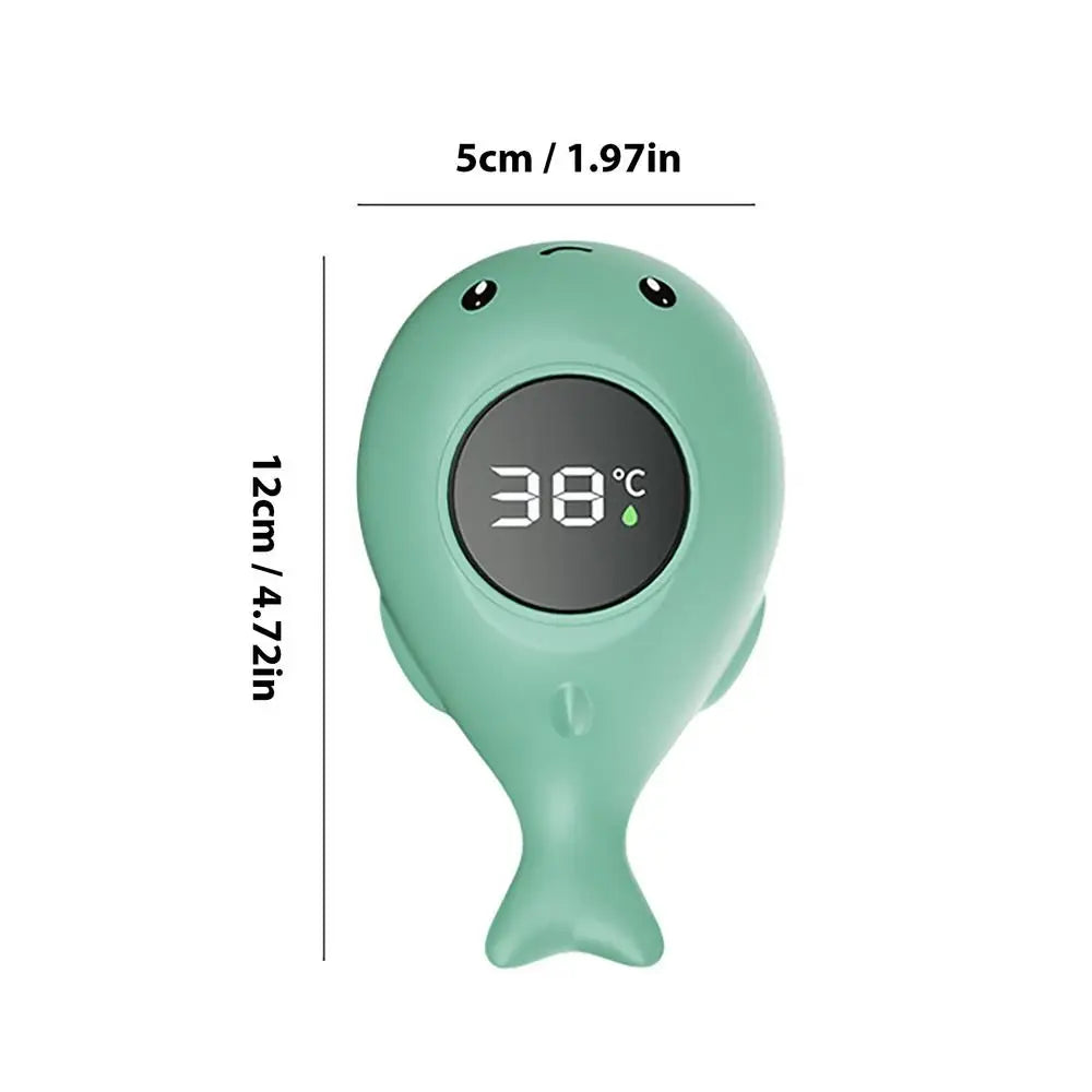 Whale Baby Bath Thermometer – Floating LED Water Temperature Monitor for Infant Safety