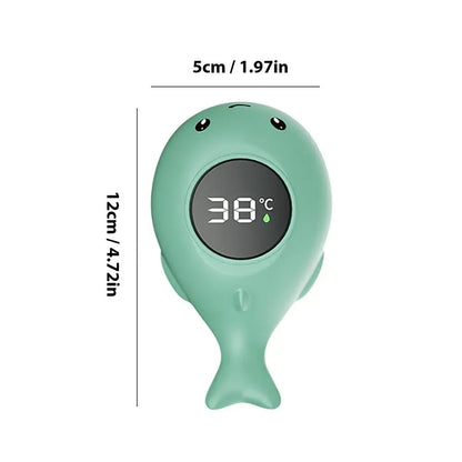 Whale Baby Bath Thermometer – Floating LED Water Temperature Monitor for Infant Safety