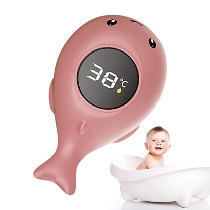 Whale Baby Bath Thermometer – Floating LED Water Temperature Monitor for Infant Safety