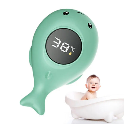 Whale Baby Bath Thermometer – Floating LED Water Temperature Monitor for Infant Safety